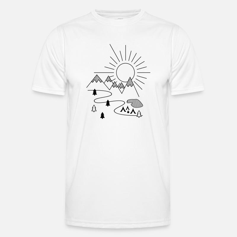 Camping T-shirt sport Homme