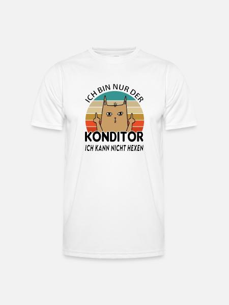 Konditor Bäcker - Männer Funktions-T-Shirt - Weiß