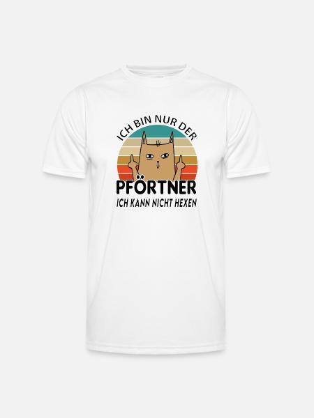 Pförtner - Männer Funktions-T-Shirt - Weiß