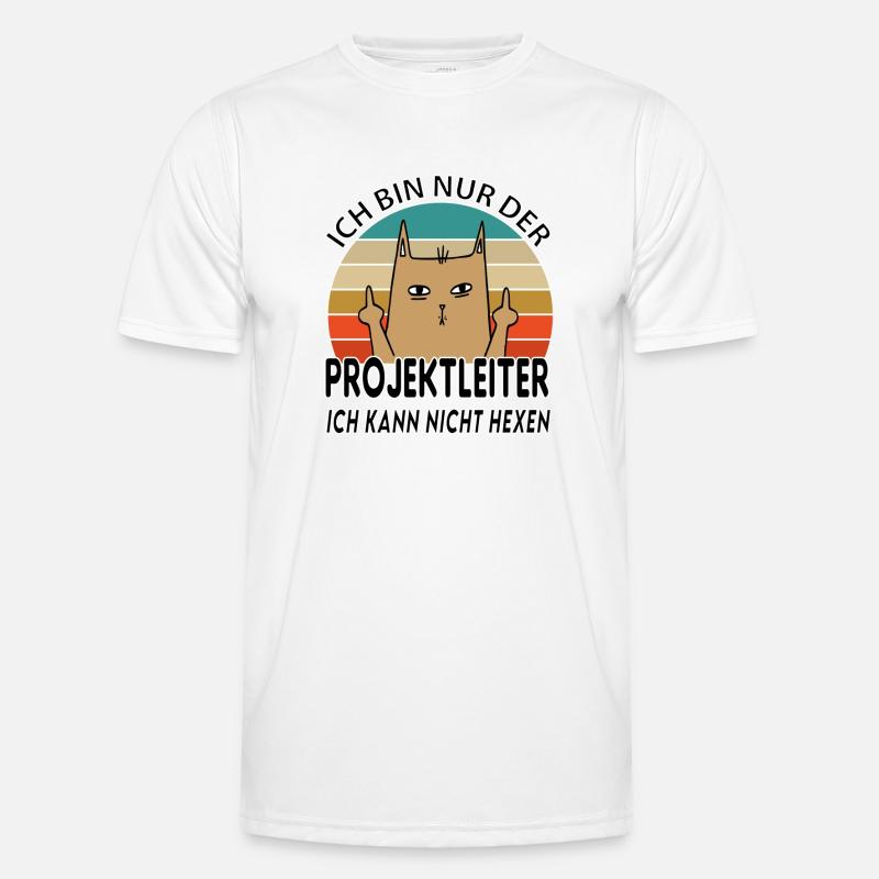 Projektleiter - Männer Funktions-T-Shirt - Weiß
