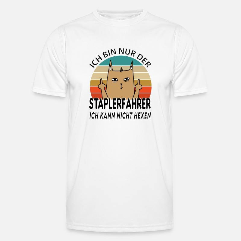 Staplerfahrer Gabelstaplerfahrer Lagerarbeiter - Männer Funktions-T-Shirt - Weiß