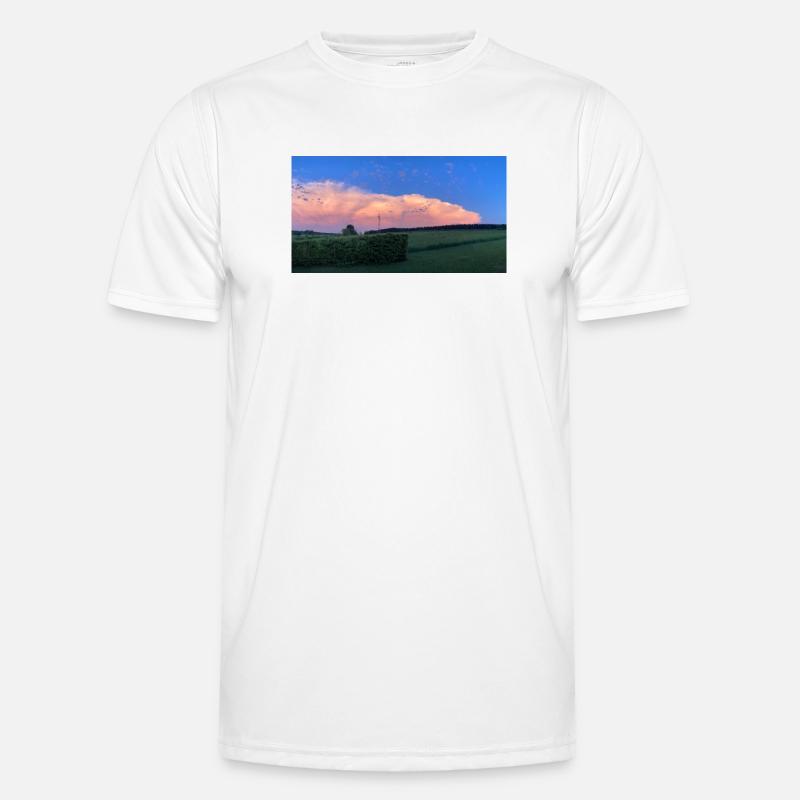 Cloud image - Men's Functional T-Shirt - white