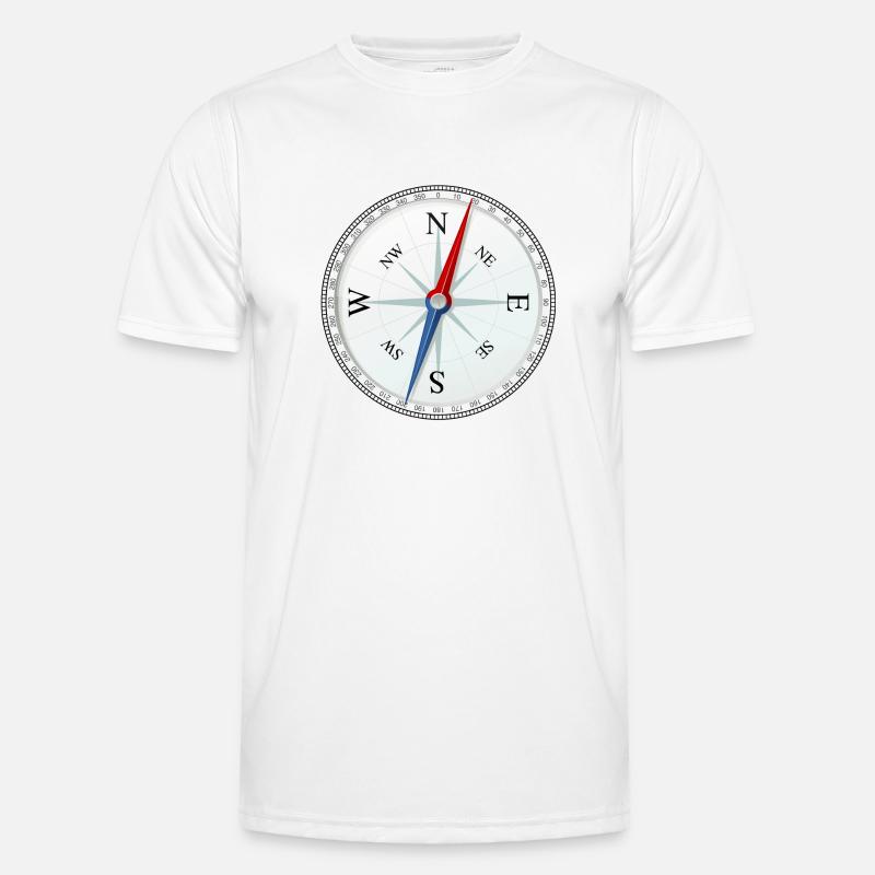 kompas - Funktionsshirt til herrer - hvid