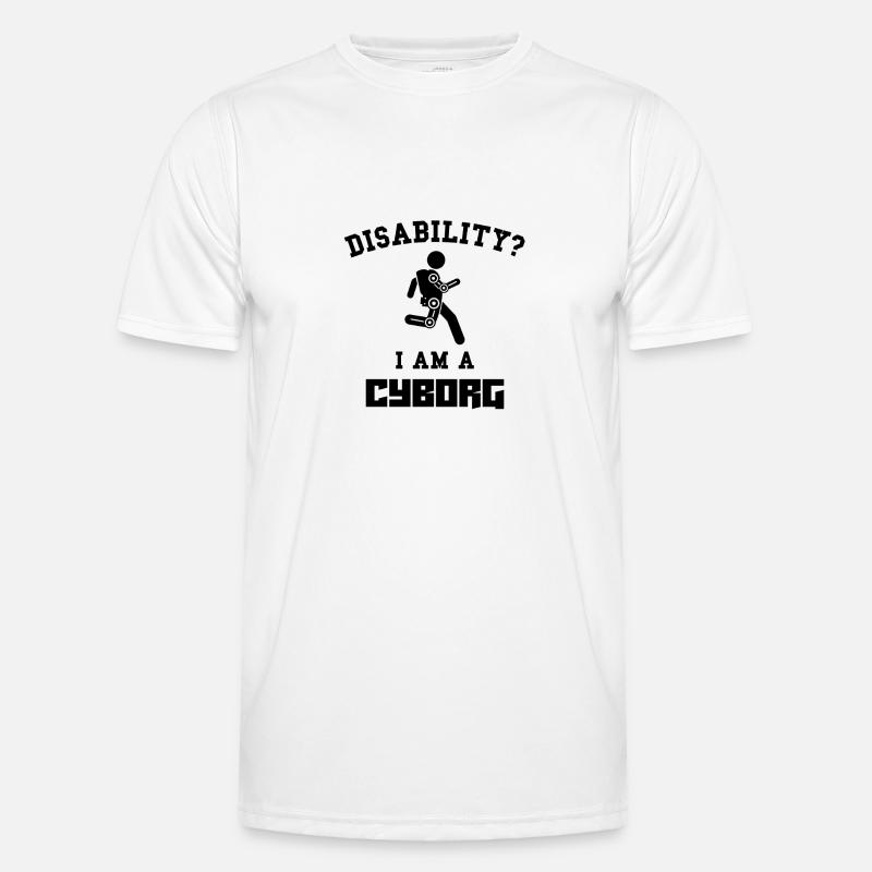 Disability Cyborg - Journée de sensibilisation aux handicaps T-shirt sport Homme