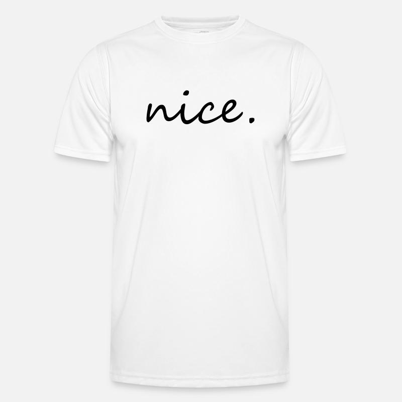 nice - Men's Functional T-Shirt - white