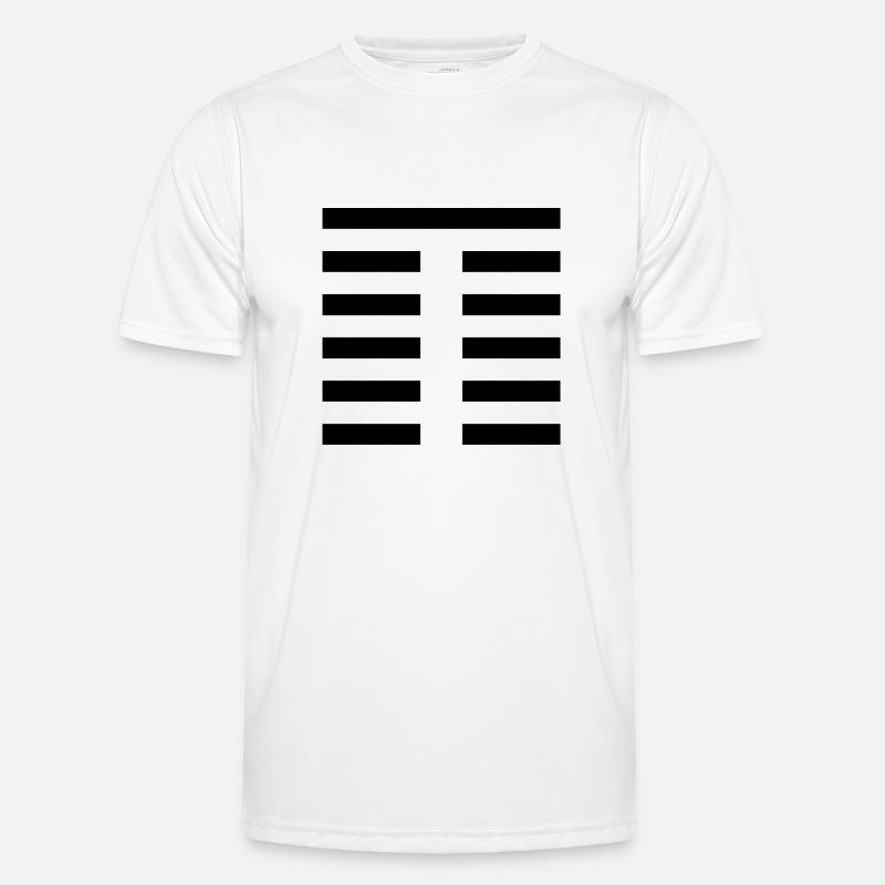 23 Bo - The Fragmentation (Hexagram) - Men's Functional T-Shirt - white