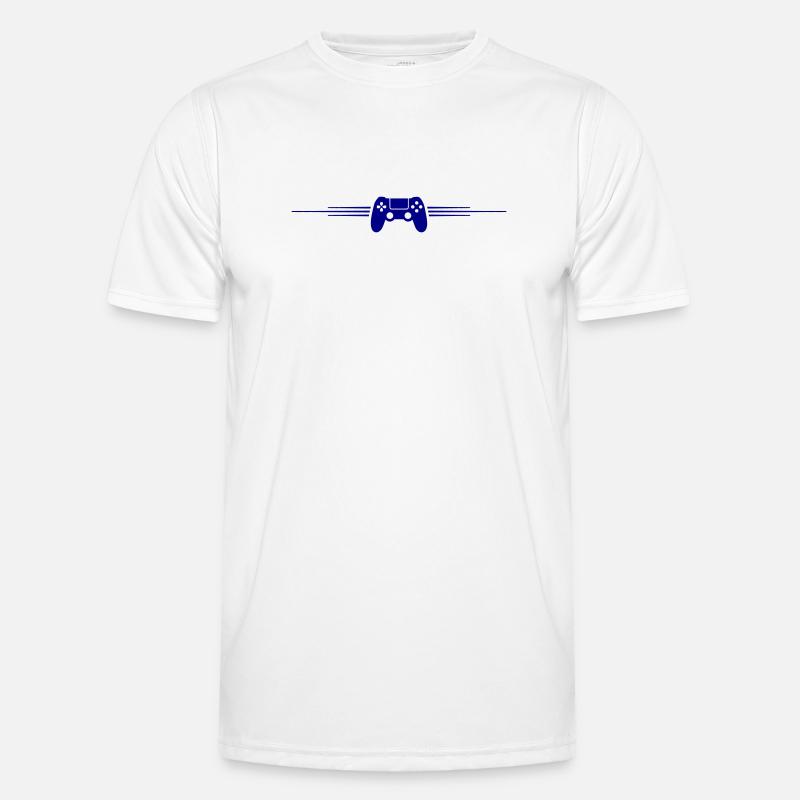 Gamepad Controller - Men's Functional T-Shirt - white