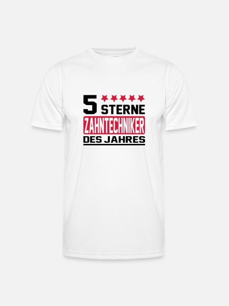 zahntechniker - Männer Funktions-T-Shirt - Weiß