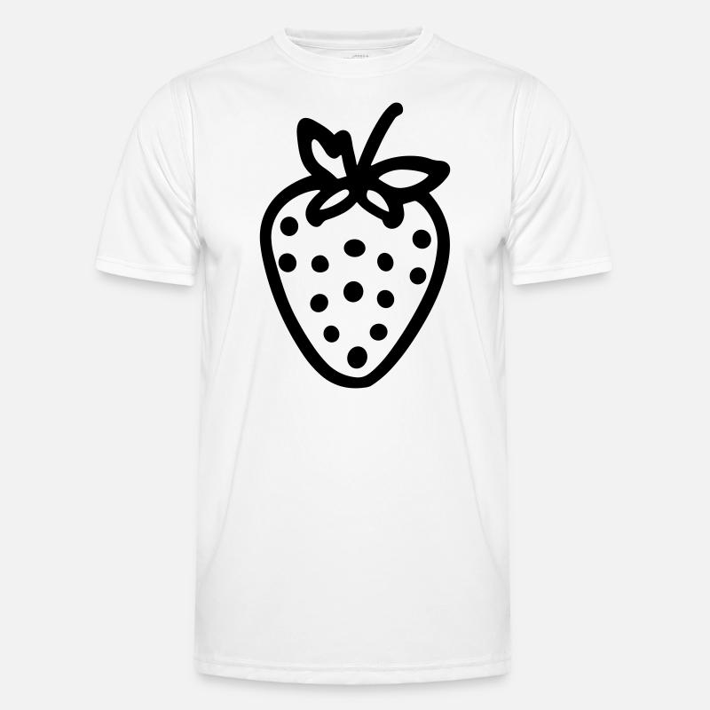 strawberry - Men's Functional T-Shirt - white