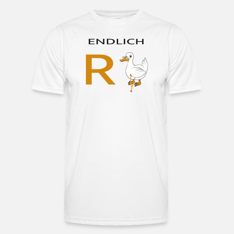 Endlich Rente Ente Männer Funktions-T-Shirt