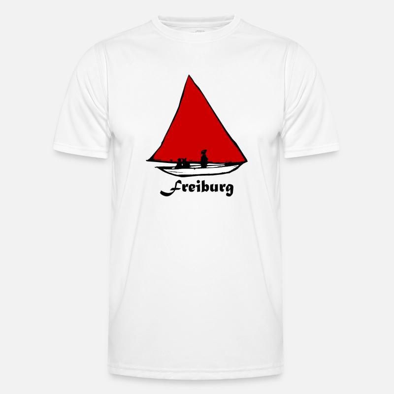 Bächleboot Rot in Freiburg Ernst Ludwig Kirchner Männer Funktions-T-Shirt