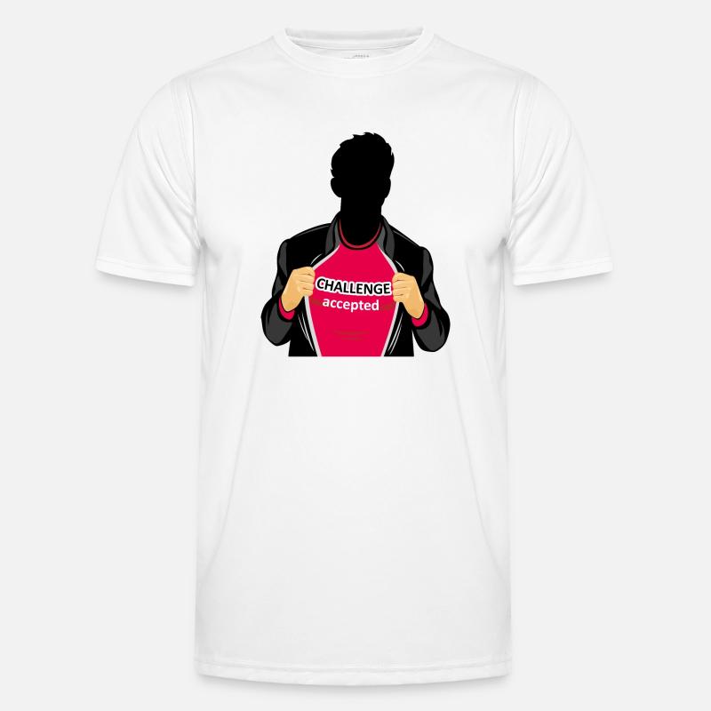 Challenge accepted - Men's Functional T-Shirt - white