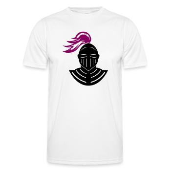 ritter - Männer Funktions-T-Shirt - Weiß - Vorne - AI Model Male 178 dark (178cm)