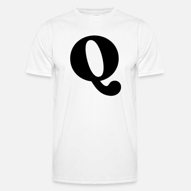 Lettre q T-shirt sport Homme