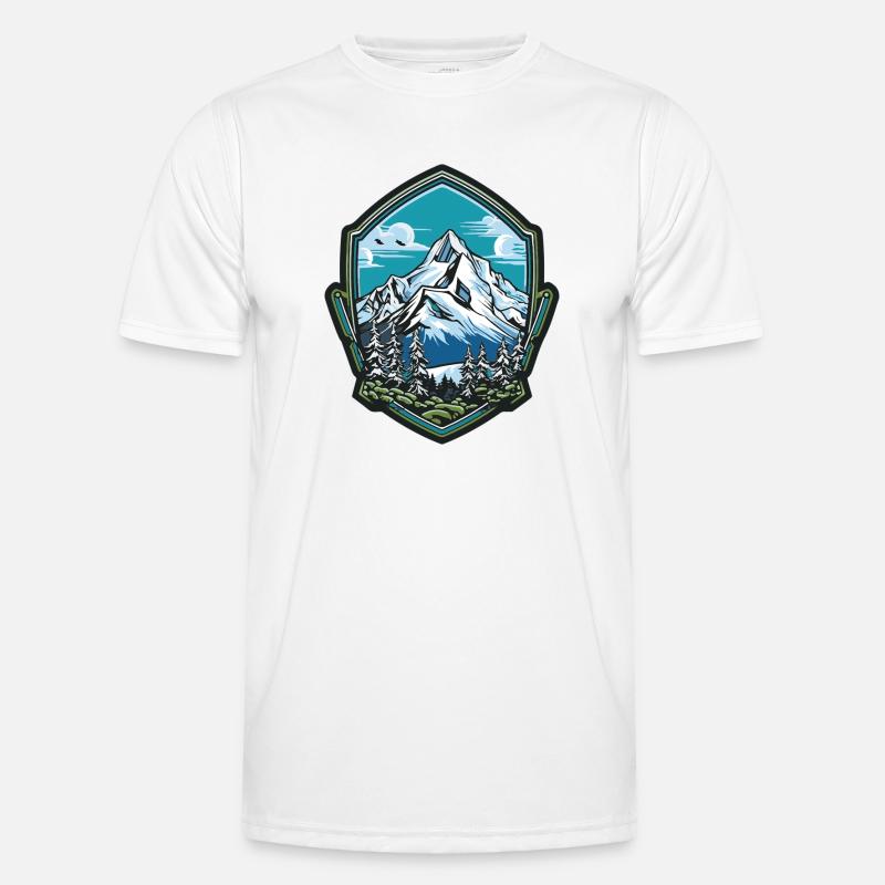 Mountains 2 - Men's Functional T-Shirt - white