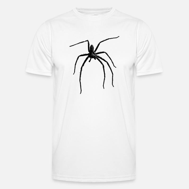 Spinne / schwarze Witwe + Skull bei Spinnenphobie Männer Funktions-T-Shirt