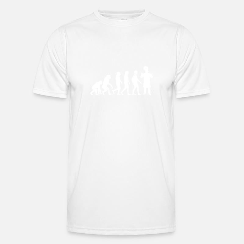 Koch evolution cuisine küche geschenk küchenchef - Männer Funktions-T-Shirt - Weiß