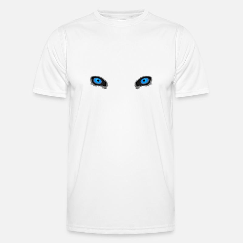 Deep Blue Wolf Eyes Men's Functional T-Shirt