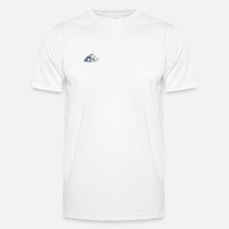 Cloud Polygon - Men's Functional T-Shirt - white