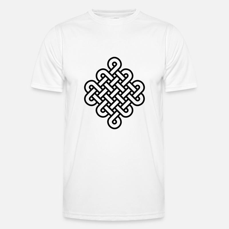 Knot Infinity Buddhism Tibet endless eternal celts Men's Functional T-Shirt