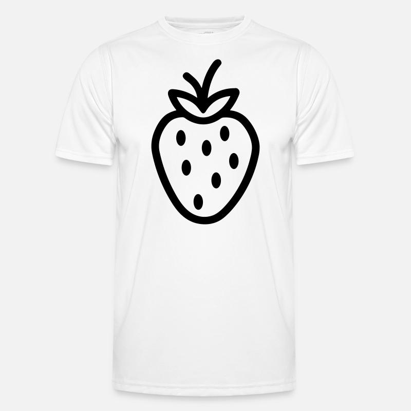 Erdbeere Männer Funktions-T-Shirt