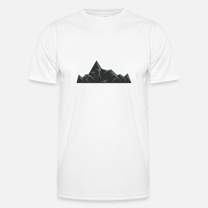 Mountains - Men's Functional T-Shirt - white