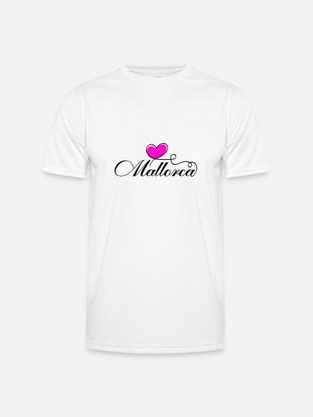 Mallorca Heart Love - Men's Functional T-Shirt - white