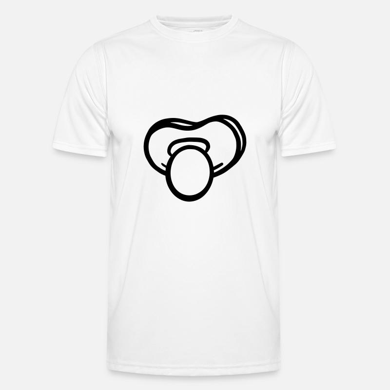 Pacifier Vector - Men's Functional T-Shirt - white