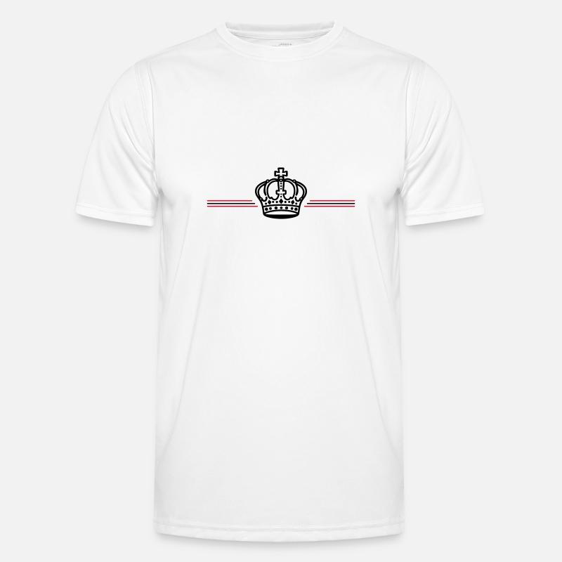 Crown Symbol Line - Men's Functional T-Shirt - white