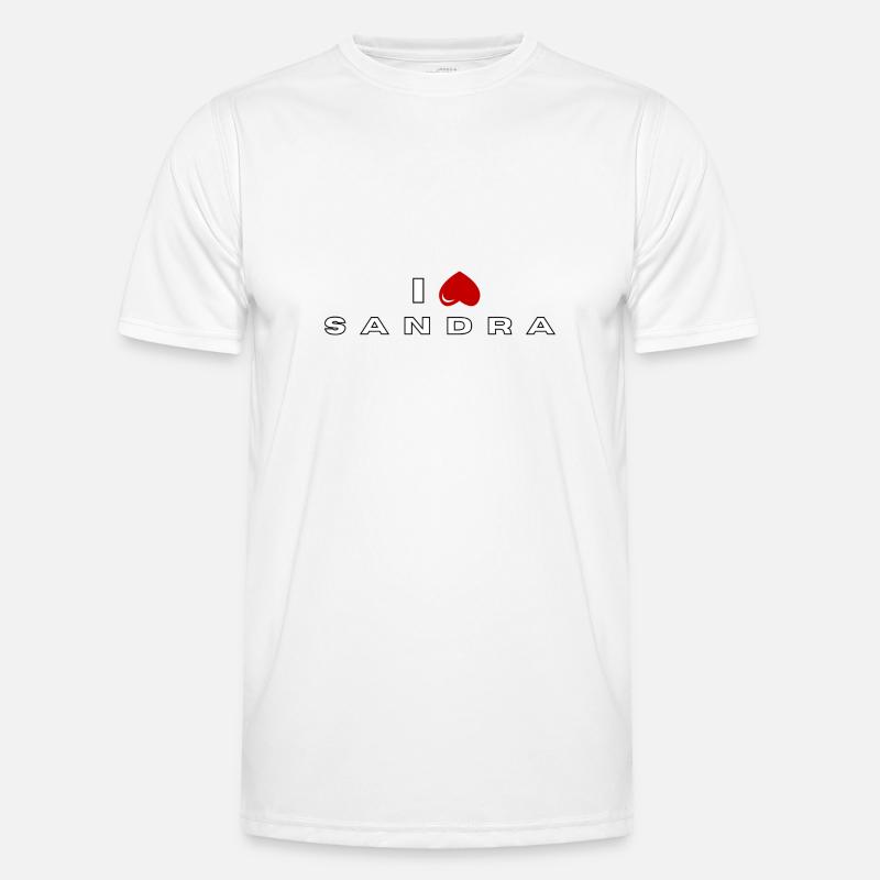 I hate Sandra - Men's Functional T-Shirt - white