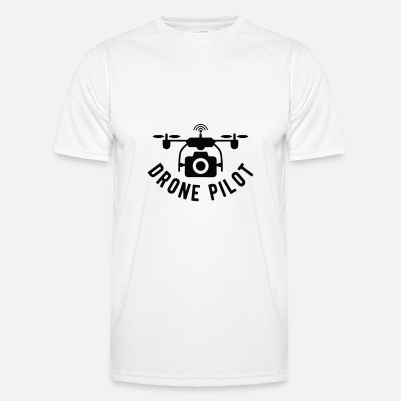 Drone Drone Pilot Drone Operator Quadcopter - Men's Functional T-Shirt - white