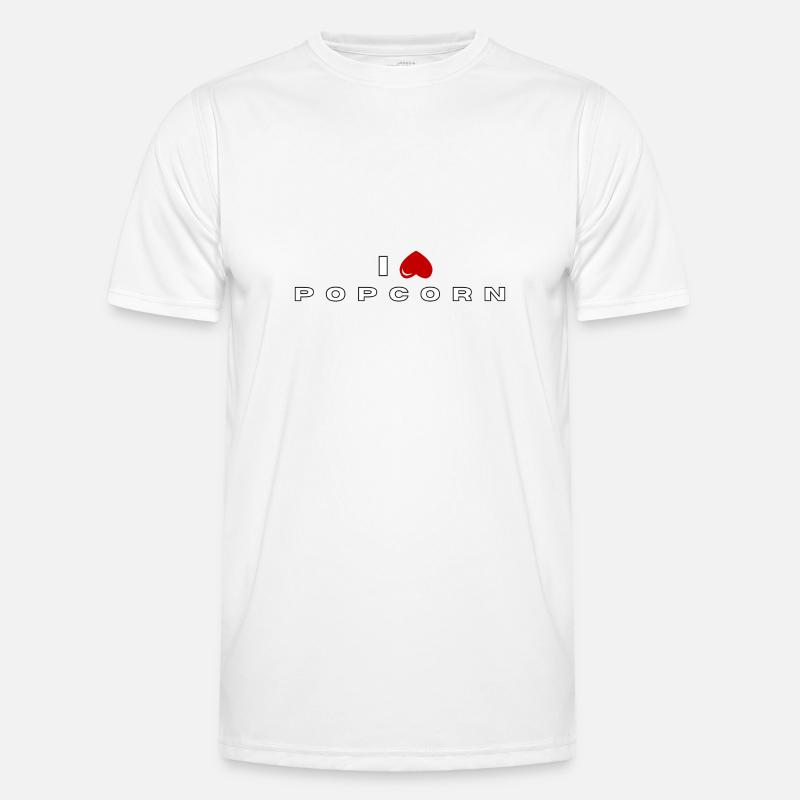 Je déteste le pop-corn T-shirt sport Homme