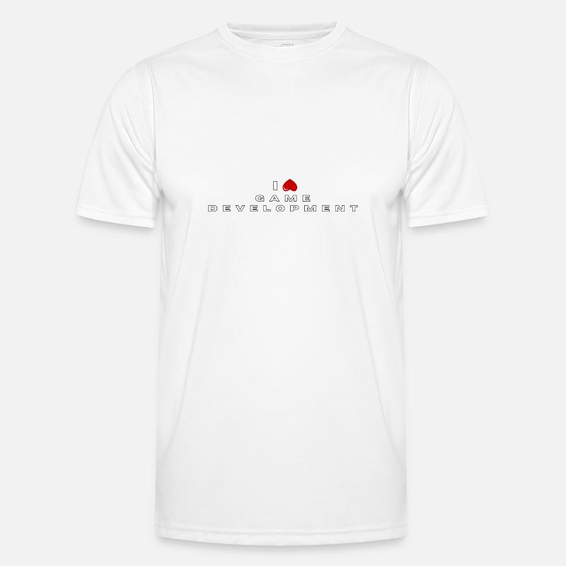 I hate Game development - Men's Functional T-Shirt - white