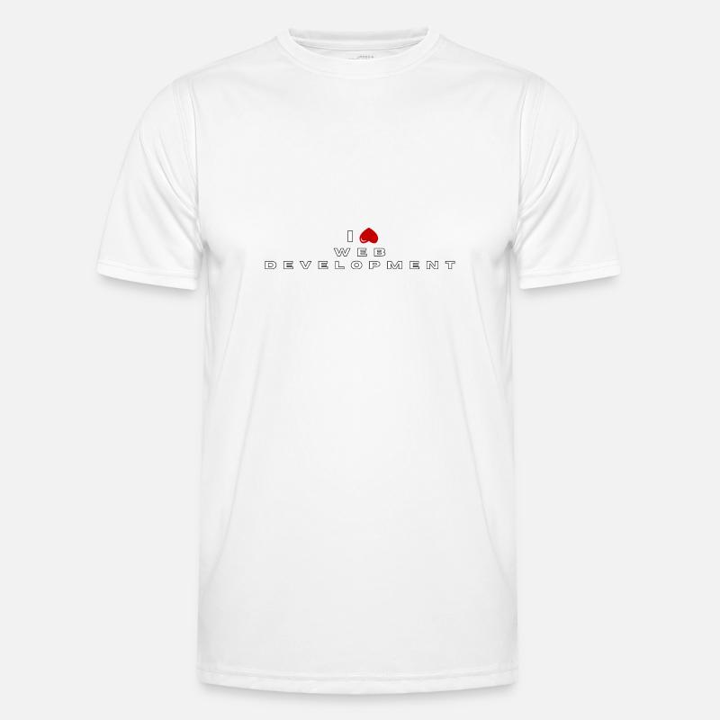 I hate Web development - Men's Functional T-Shirt - white