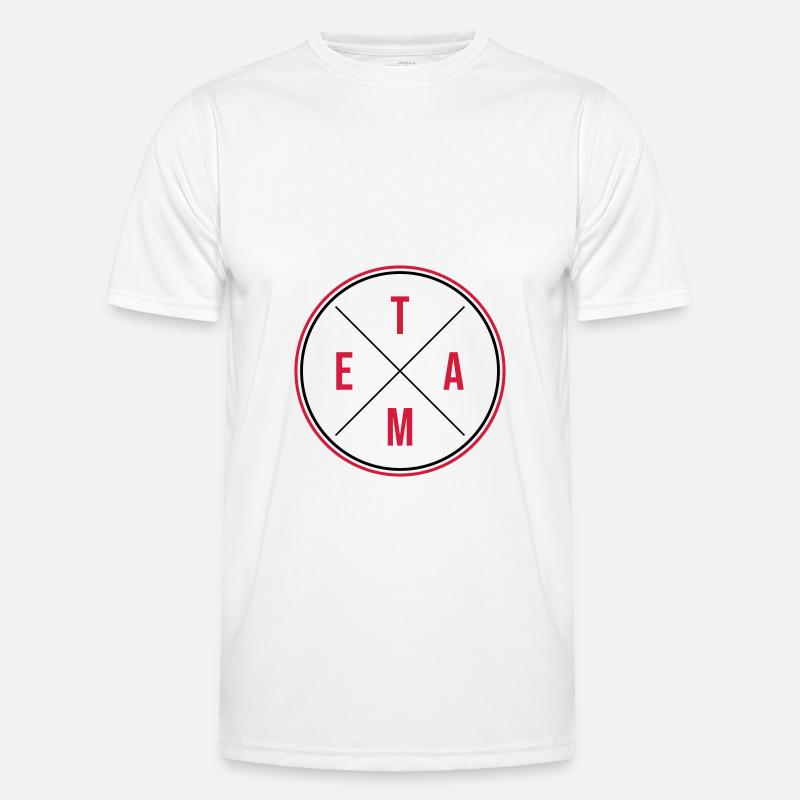 Team Circle - Men's Functional T-Shirt - white