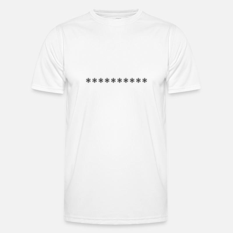 Snowflake Stripes Men's Functional T-Shirt