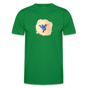 Art du colibri - T-shirt sport Homme - vert - Devant - AI Model Male 178 dark (178cm)