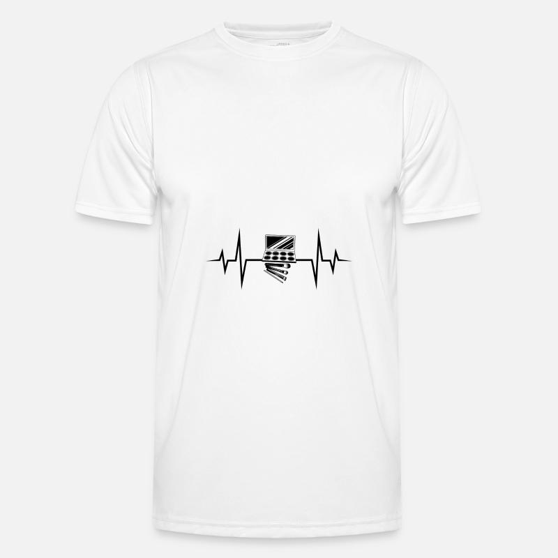 Make Up Cosmetics Pulse - Men's Functional T-Shirt - white