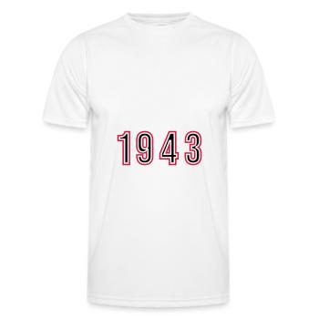 1943 Jahr Zahl - Männer Funktions-T-Shirt - Weiß - Vorne - AI Model Male 178 dark (178cm)