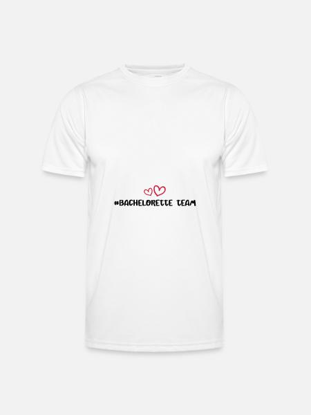 Bachelorette Team Heart - Men's Functional T-Shirt - white