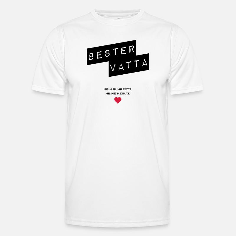 Bester Vatta - Männer Funktions-T-Shirt - Weiß