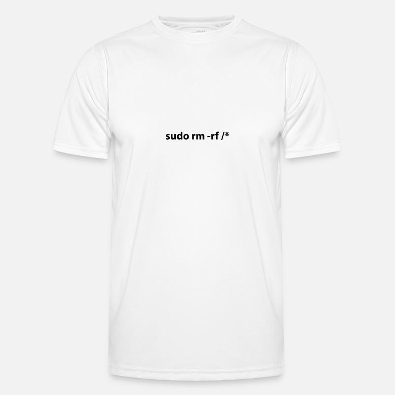 sudo rm -rf / * Männer Funktions-T-Shirt