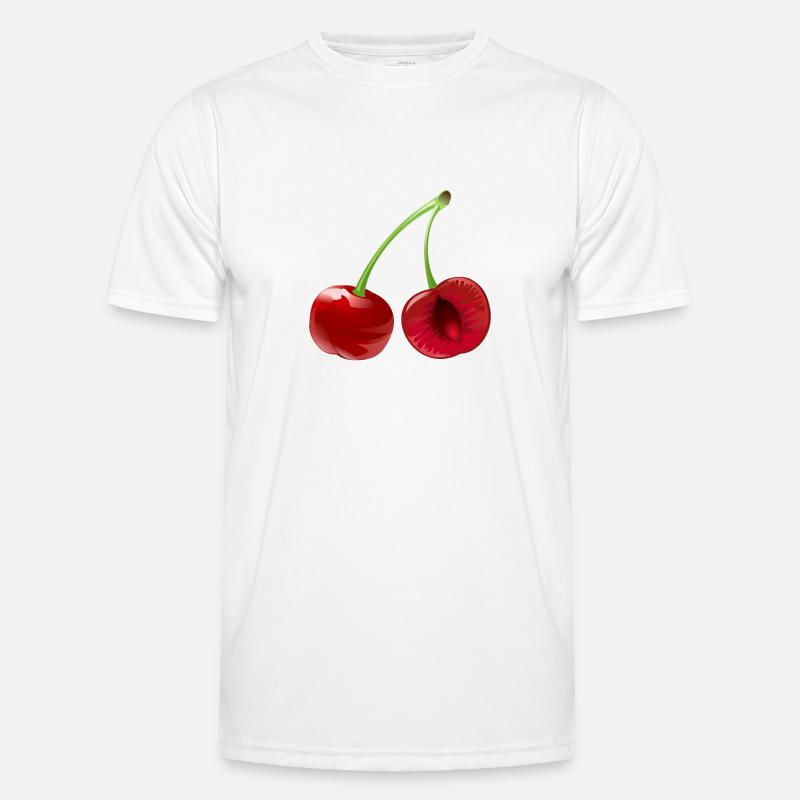 Cherry Fruit Fruit Cherry Fruit - Men's Functional T-Shirt - white