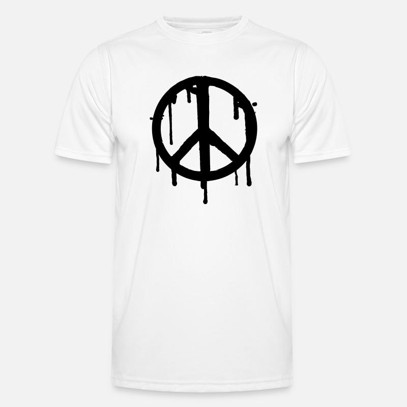 Dripping paix T-shirt sport Homme