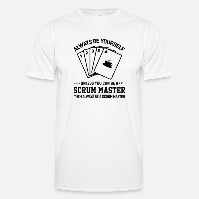 Scrum Master Agile Software Entwicklung - Männer Funktions-T-Shirt - Weiß