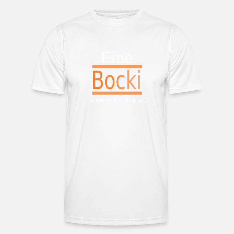 Bocki Bockwurst - Männer Funktions-T-Shirt - Weiß