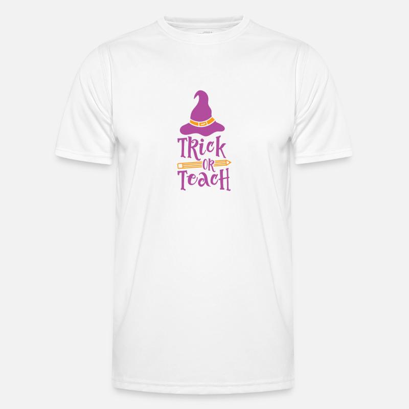 Beängstigendes Halloween-KostümgeschenkHorrorWitchGhostwitche - Männer Funktions-T-Shirt - Weiß