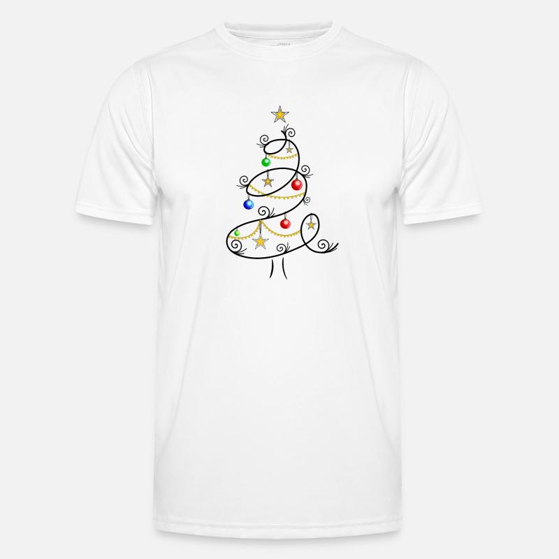 Fir tree christmas tree christmas tree christmas - Men's Functional T-Shirt - white