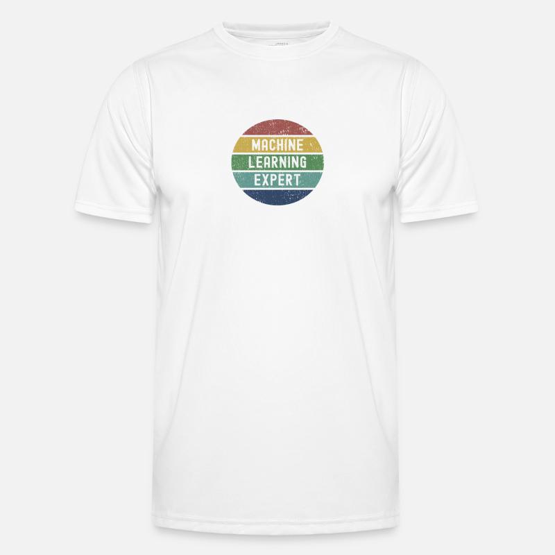 Machine Learning Experte Geschenk - Männer Funktions-T-Shirt - Weiß