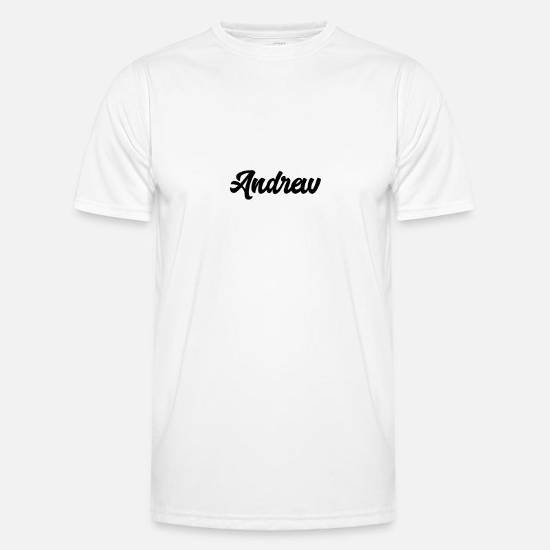 Andrew benutzerdefinierte Text Geburtstagsname Männer Funktions-T-Shirt